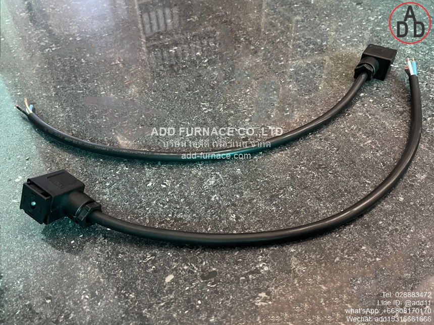 600003 AMP Plug Solenoid Valve Connector With Cable (9)